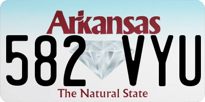AR license plate 582VYU