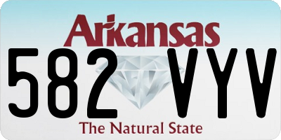AR license plate 582VYV
