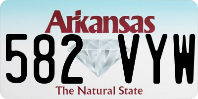 AR license plate 582VYW