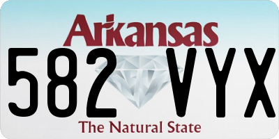 AR license plate 582VYX