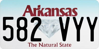 AR license plate 582VYY