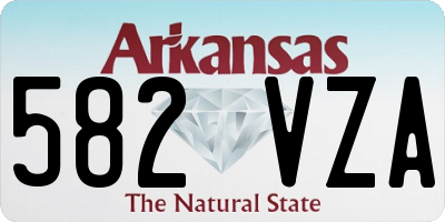 AR license plate 582VZA
