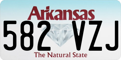 AR license plate 582VZJ