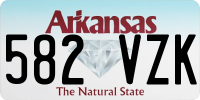 AR license plate 582VZK