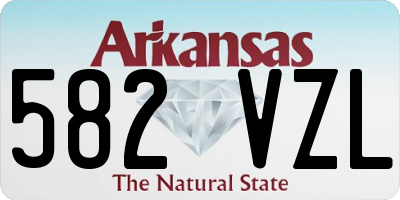 AR license plate 582VZL