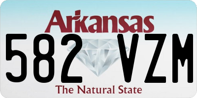 AR license plate 582VZM