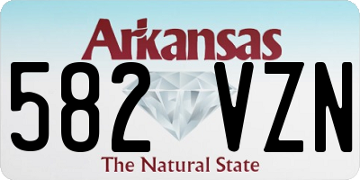 AR license plate 582VZN