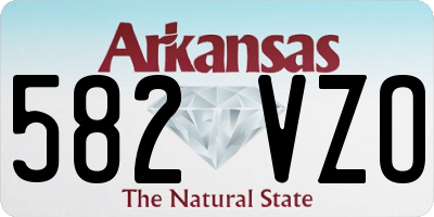 AR license plate 582VZO
