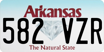 AR license plate 582VZR