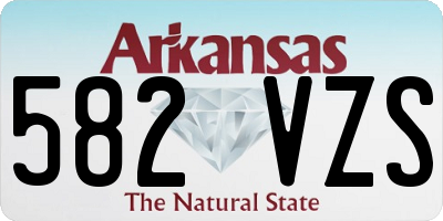 AR license plate 582VZS