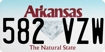 AR license plate 582VZW