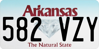 AR license plate 582VZY