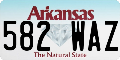 AR license plate 582WAZ