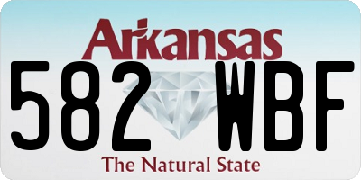 AR license plate 582WBF