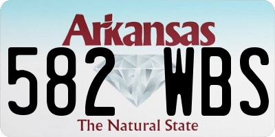 AR license plate 582WBS