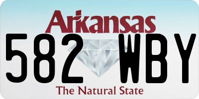 AR license plate 582WBY