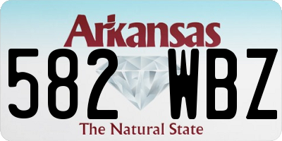 AR license plate 582WBZ