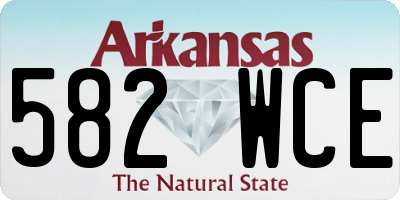 AR license plate 582WCE