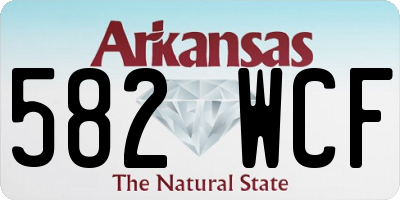 AR license plate 582WCF