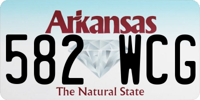 AR license plate 582WCG