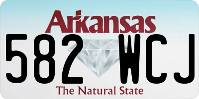 AR license plate 582WCJ