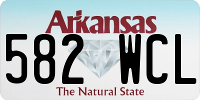 AR license plate 582WCL