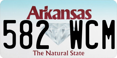 AR license plate 582WCM