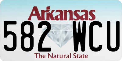 AR license plate 582WCU