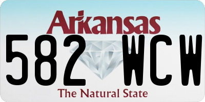 AR license plate 582WCW