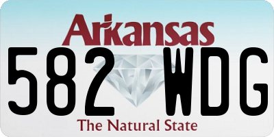 AR license plate 582WDG