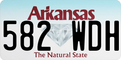 AR license plate 582WDH