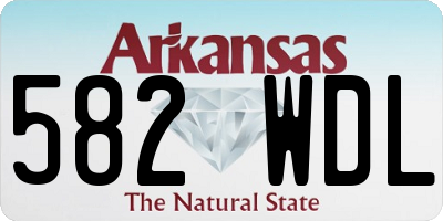 AR license plate 582WDL