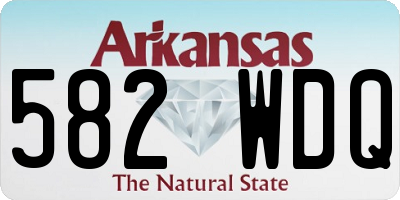 AR license plate 582WDQ