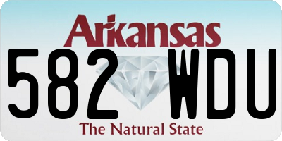 AR license plate 582WDU