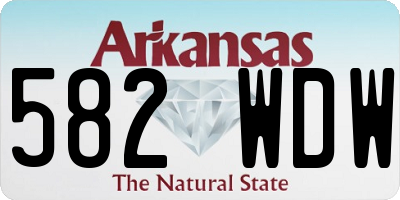 AR license plate 582WDW