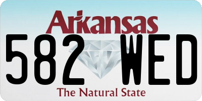 AR license plate 582WED