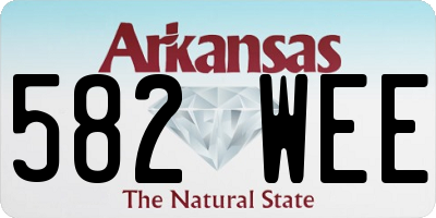AR license plate 582WEE