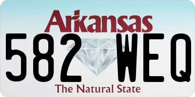 AR license plate 582WEQ