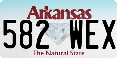 AR license plate 582WEX