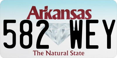 AR license plate 582WEY