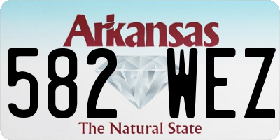 AR license plate 582WEZ