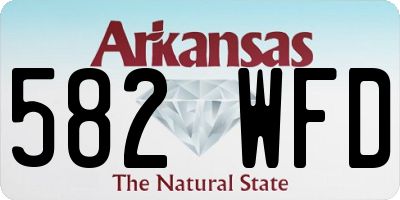 AR license plate 582WFD