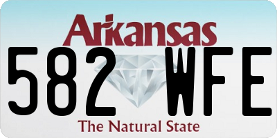 AR license plate 582WFE