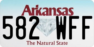 AR license plate 582WFF