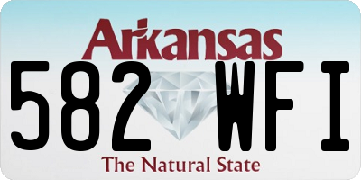 AR license plate 582WFI