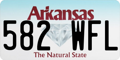 AR license plate 582WFL