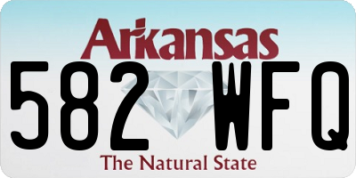AR license plate 582WFQ
