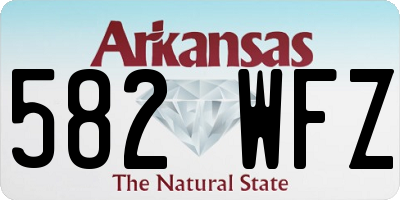 AR license plate 582WFZ