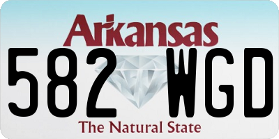AR license plate 582WGD