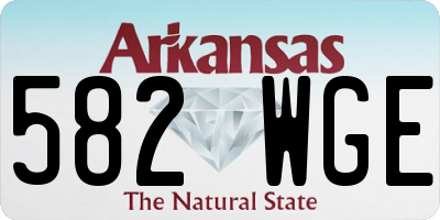 AR license plate 582WGE